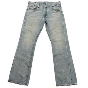 Levis 527 Mens 36x34 Bootcut Jeans Light Wash Denim Casual Western Relaxed Fit